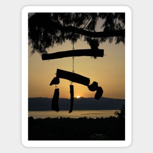 Ohrid Lake -Sunset-Photography. Sticker